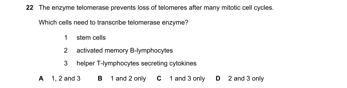 Question 22 from 9700/13/M/J/19