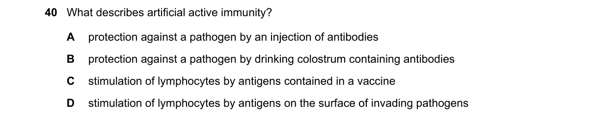 Question 40 from 9700/13/M/J/19