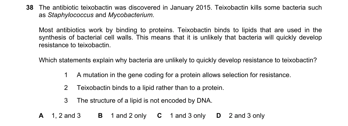 Question 38 from 9700/11/M/J/20