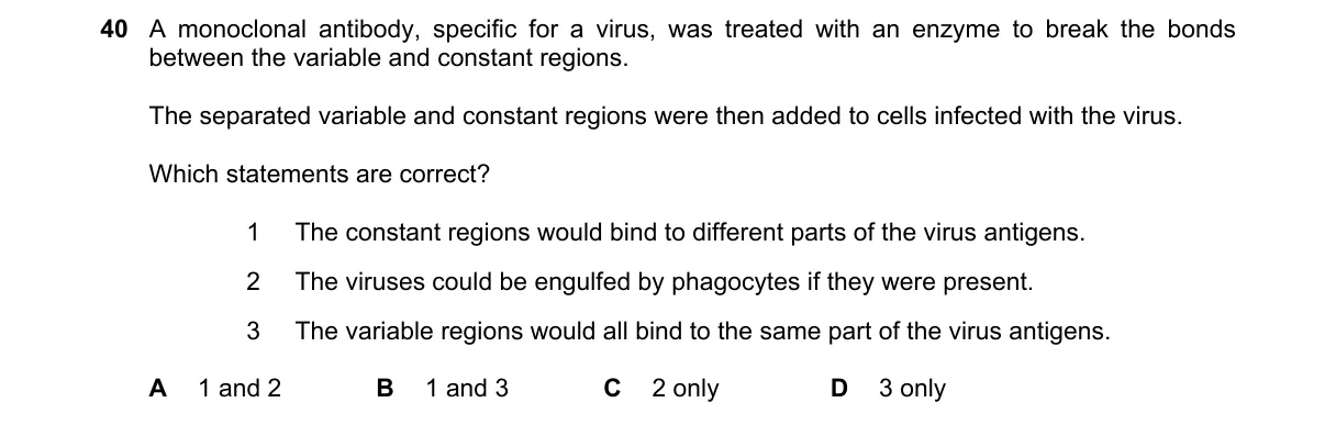 Question 40 from 9700/12/M/J/20