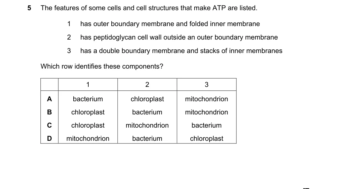 Question 5 from 9700/12/M/J/20