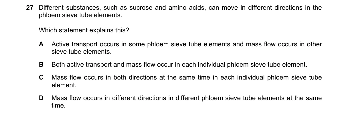 Question 27 from 9700/11/M/J/21