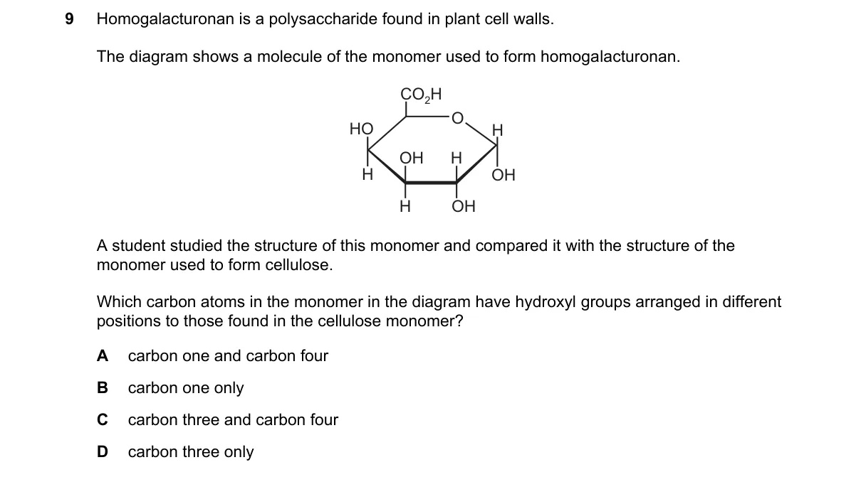 Question 9 from 9700/11/M/J/21