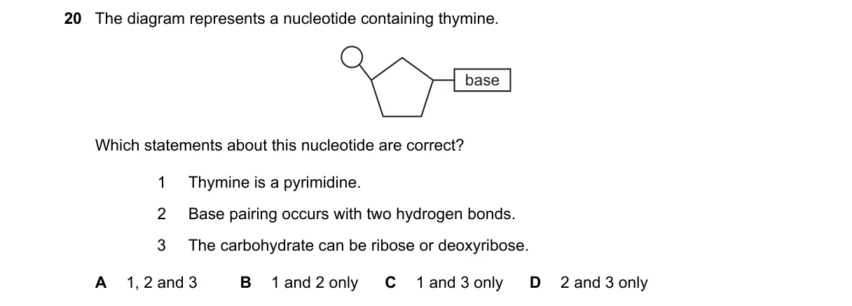Question 20 from 9700/13/M/J/21
