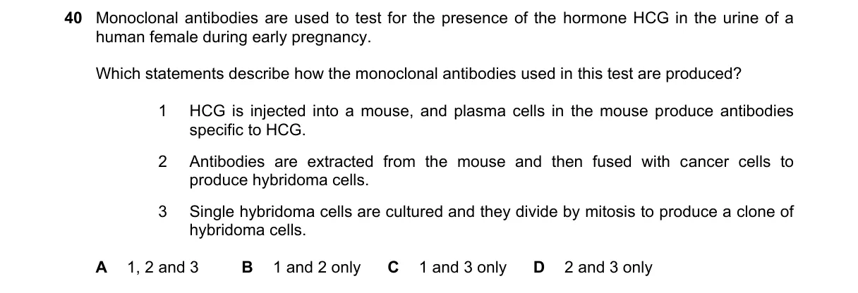 Question 40 from 9700/13/M/J/21