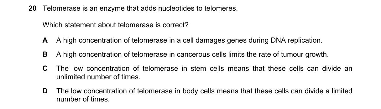 Question 20 from 9700/11/M/J/22