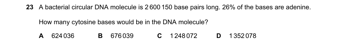 Question 23 from 9700/11/M/J/22