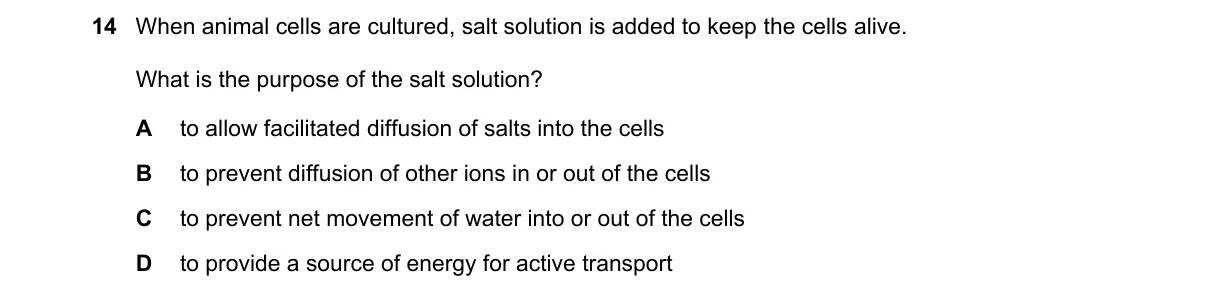 Question 14 from 9700/12/M/J/22