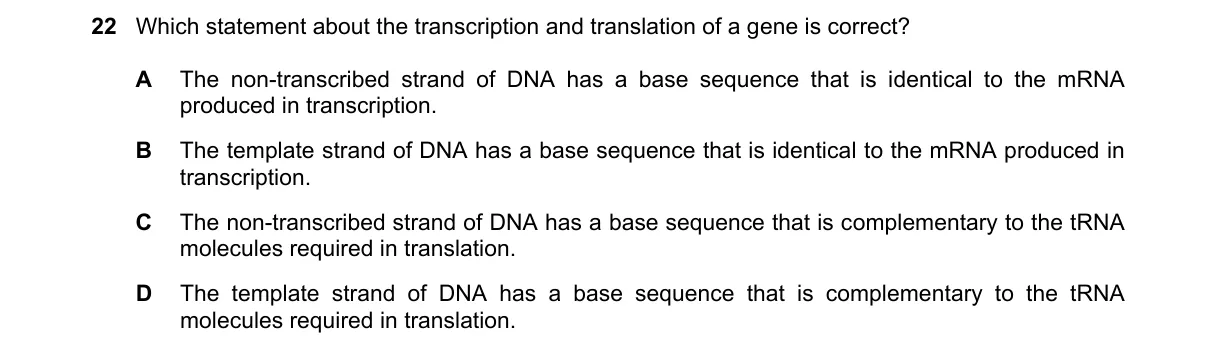 Question 22 from 9700/13/M/J/22