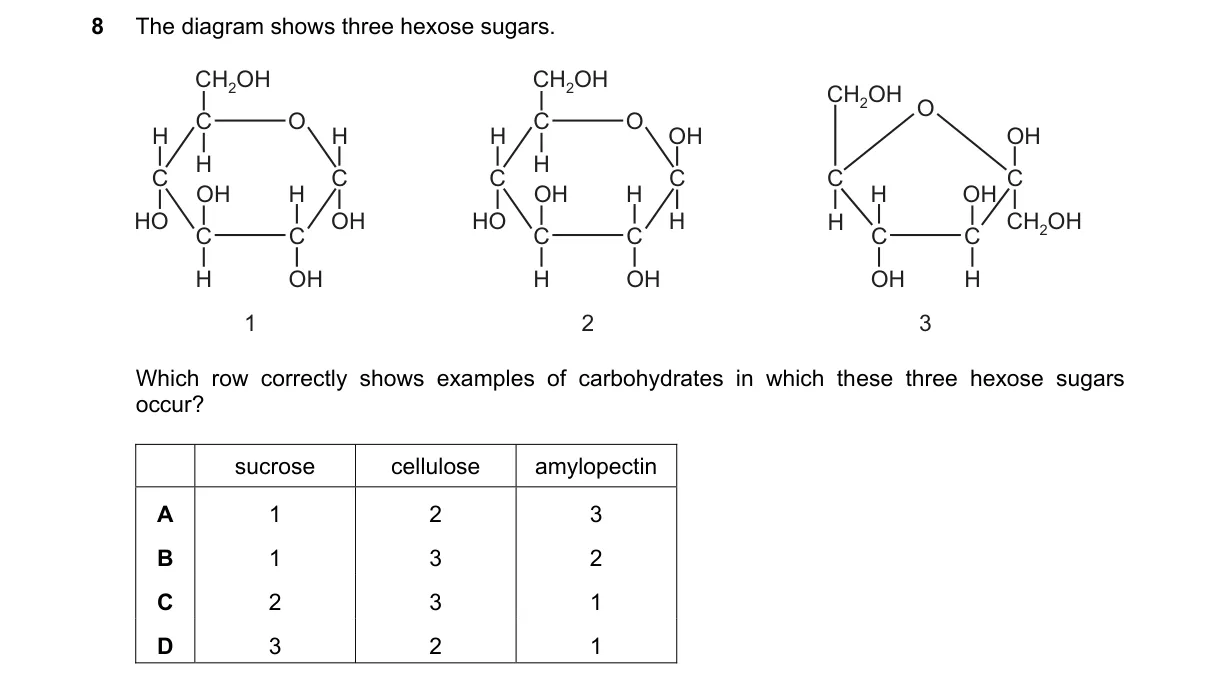 Question 8 from 9700/13/M/J/22