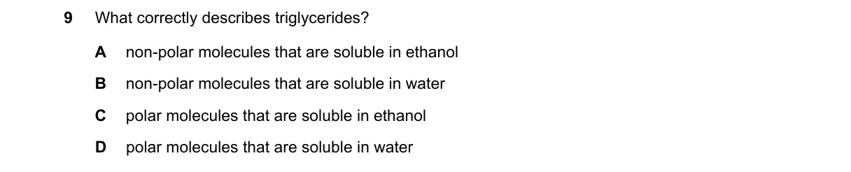 Question 9 from 9700/13/M/J/23