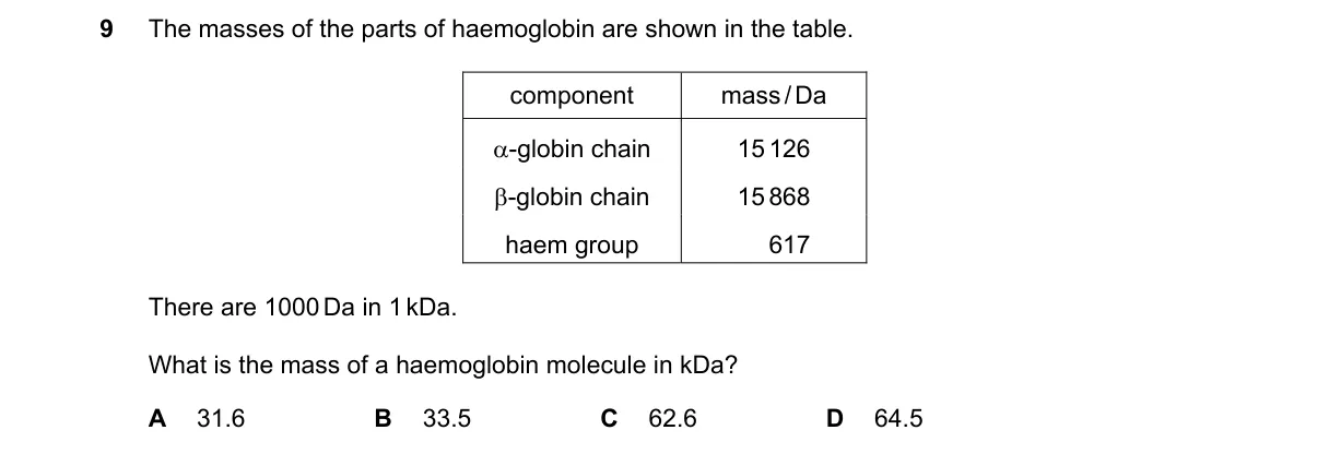 Question 9 from 9700/11/M/J/24
