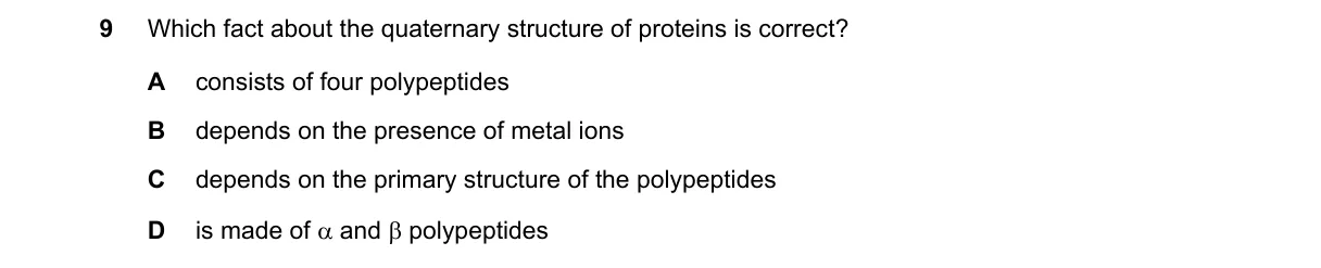 Question 9 from 9700/13/M/J/24