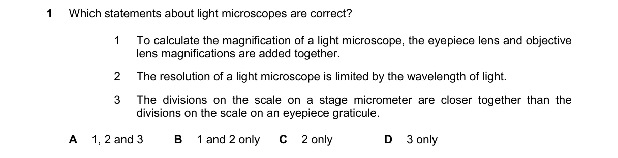 Question 1 from 9700/11/M/J/25
