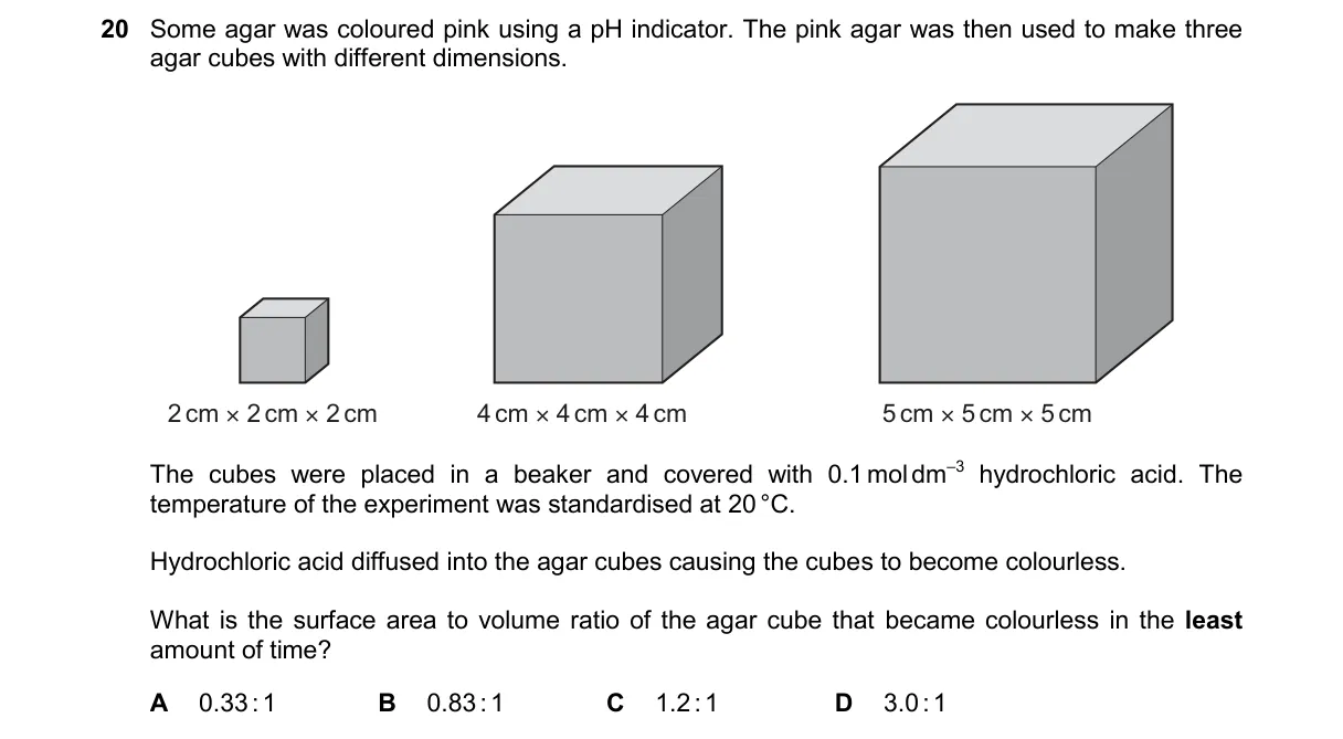 Question 20 from 9700/12/M/J/25