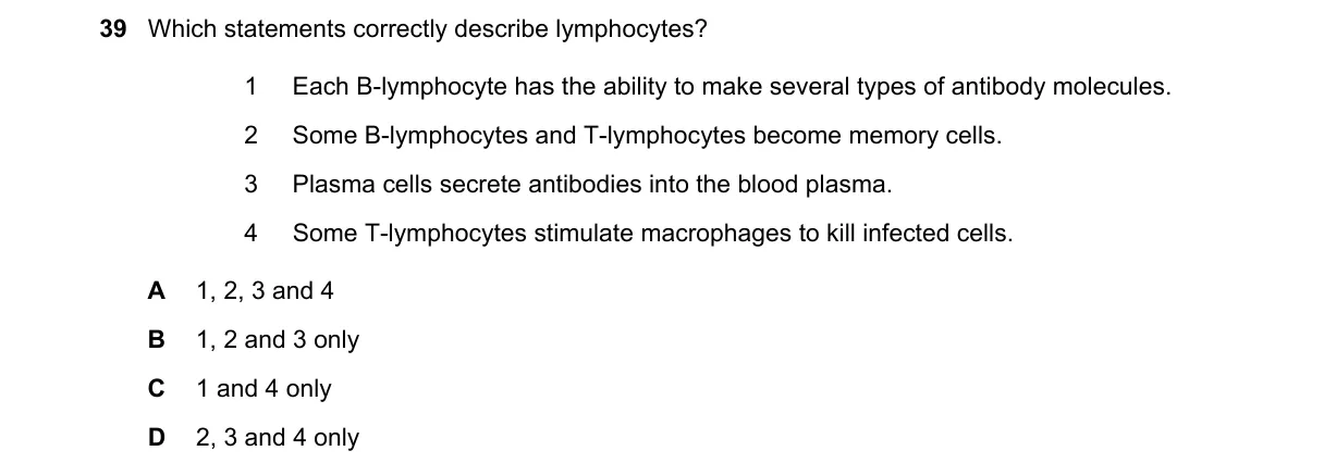 Question 39 from 9700/11/O/N/18