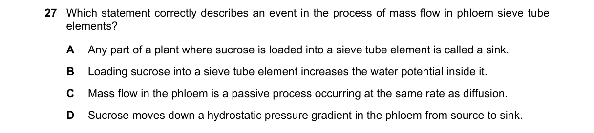 Question 27 from 9700/12/O/N/18