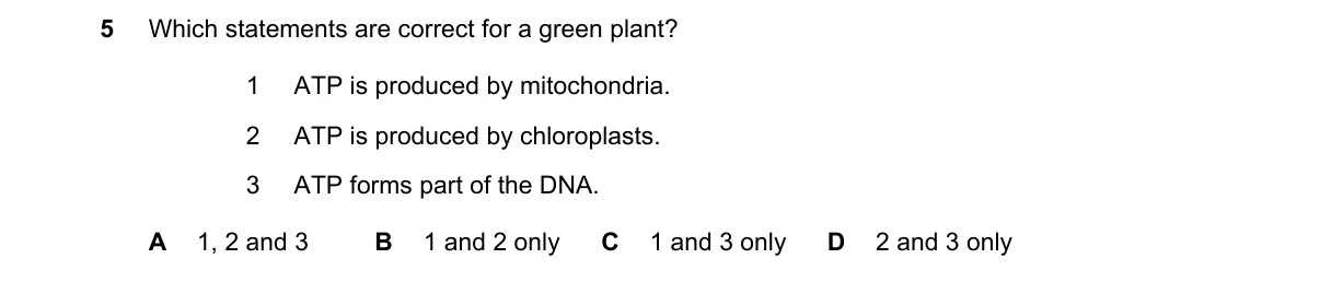 Question 5 from 9700/12/O/N/18