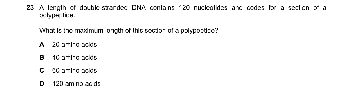 Question 23 from 9700/13/O/N/18