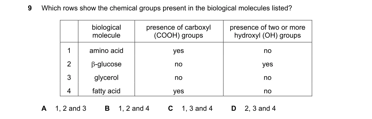Question 9 from 9700/12/O/N/19