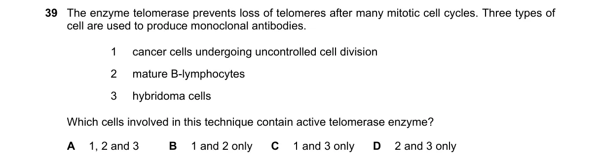 Question 39 from 9700/13/O/N/19