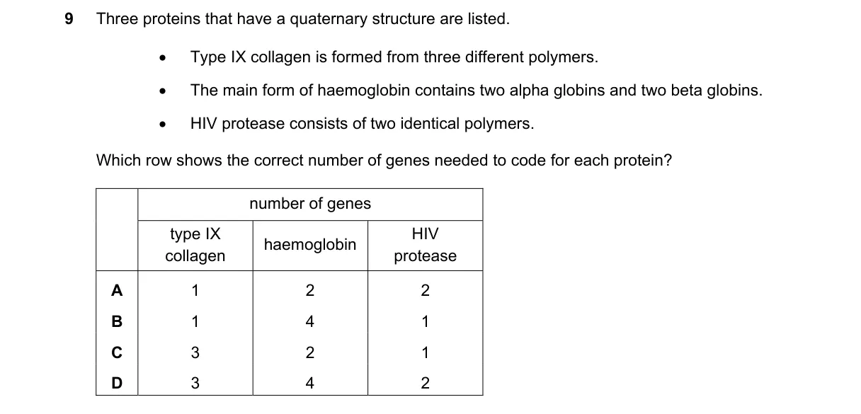 Question 9 from 9700/13/O/N/19