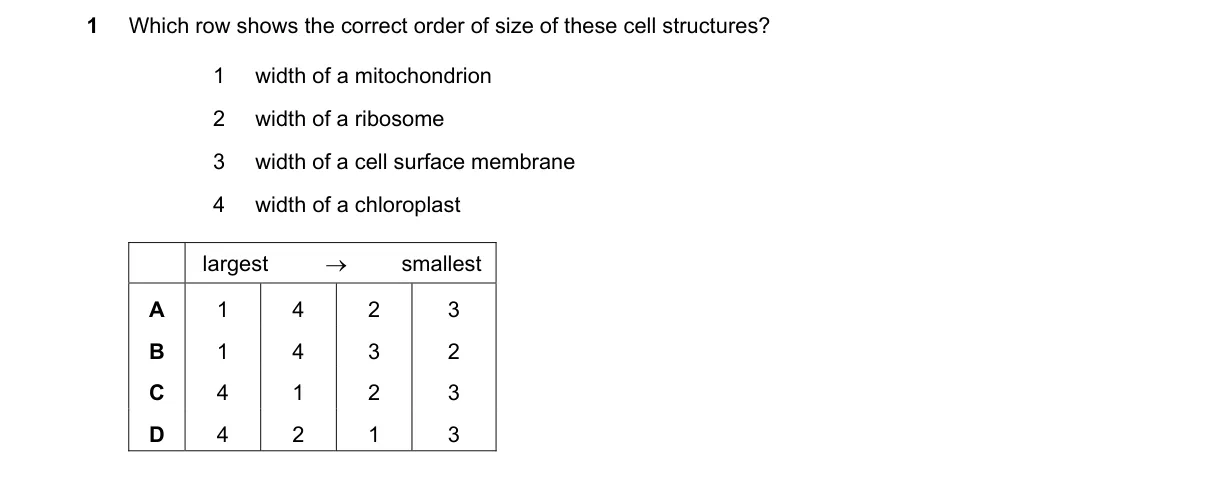 Question 1 from 9700/11/O/N/20