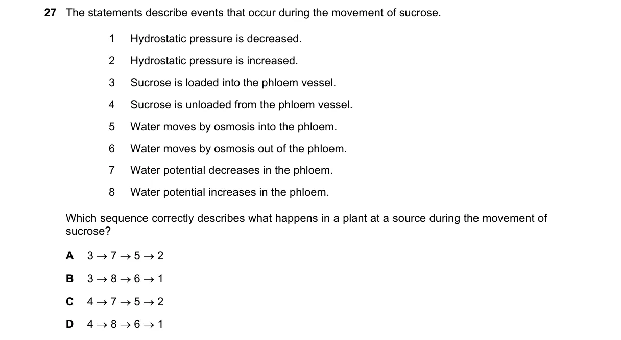 Question 27 from 9700/11/O/N/20