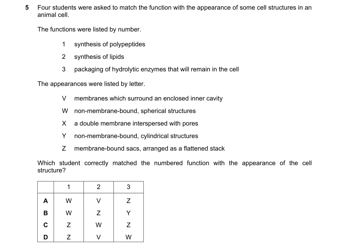 Question 5 from 9700/11/O/N/20