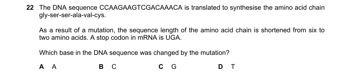 Question 22 from 9700/12/O/N/20