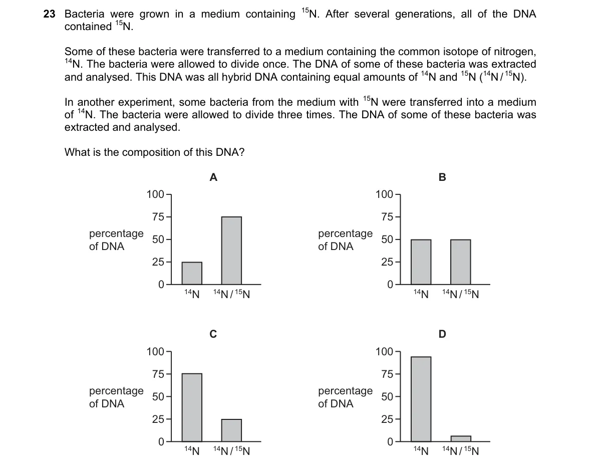 Question 23 from 9700/13/O/N/20