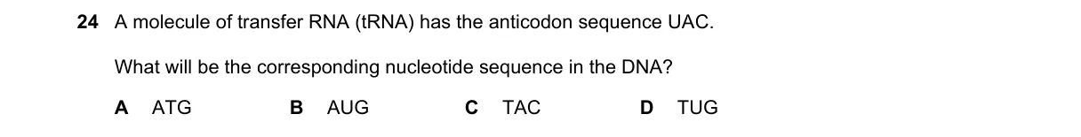 Question 24 from 9700/13/O/N/20