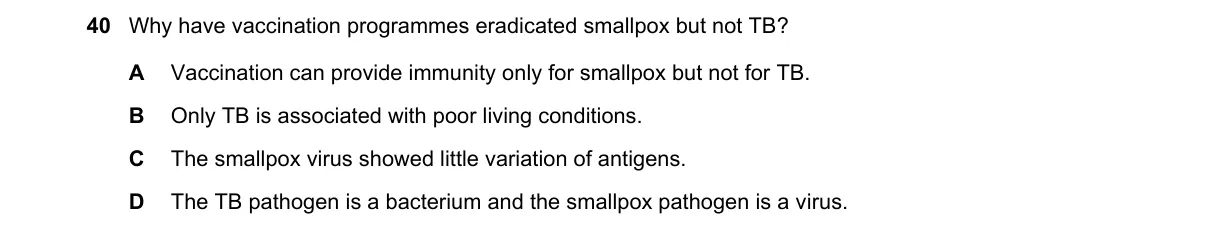 Question 40 from 9700/13/O/N/20