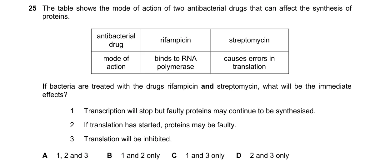 Question 25 from 9700/11/O/N/22