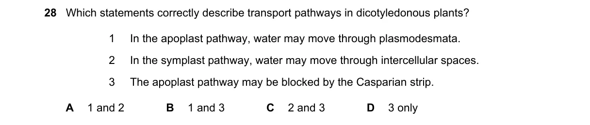 Question 28 from 9700/12/O/N/22