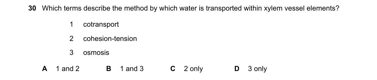 Question 30 from 9700/12/O/N/22