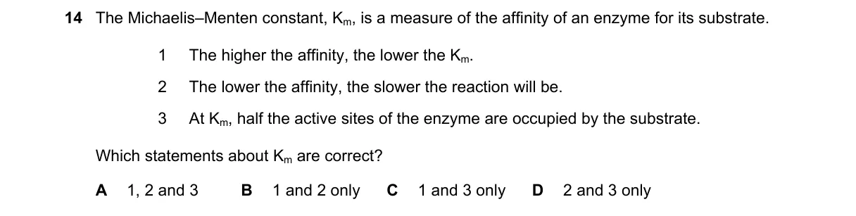 Question 14 from 9700/13/O/N/22