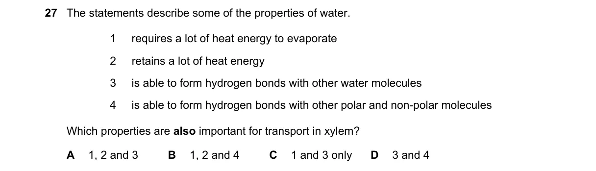 Question 27 from 9700/13/O/N/22