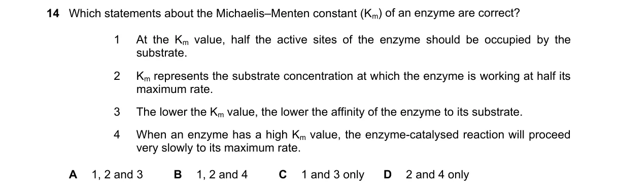 Question 14 from 9700/12/O/N/23