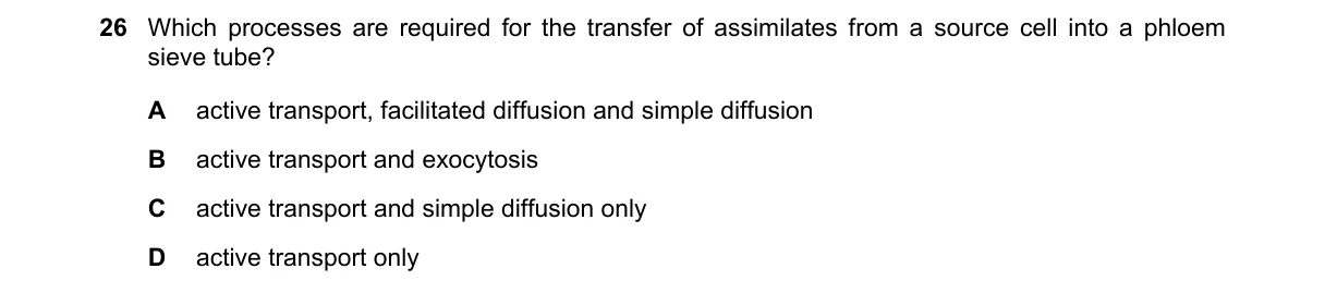 Question 26 from 9700/12/O/N/23