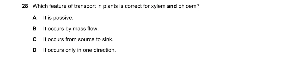 Question 28 from 9700/12/O/N/23