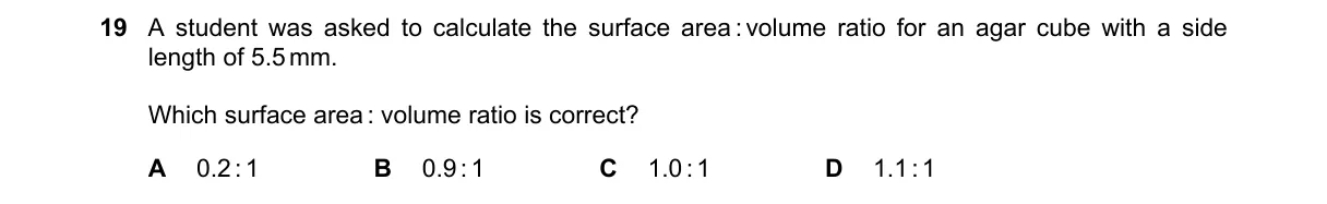 Question 19 from 9700/13/O/N/23