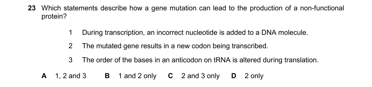 Question 23 from 9700/11/O/N/24