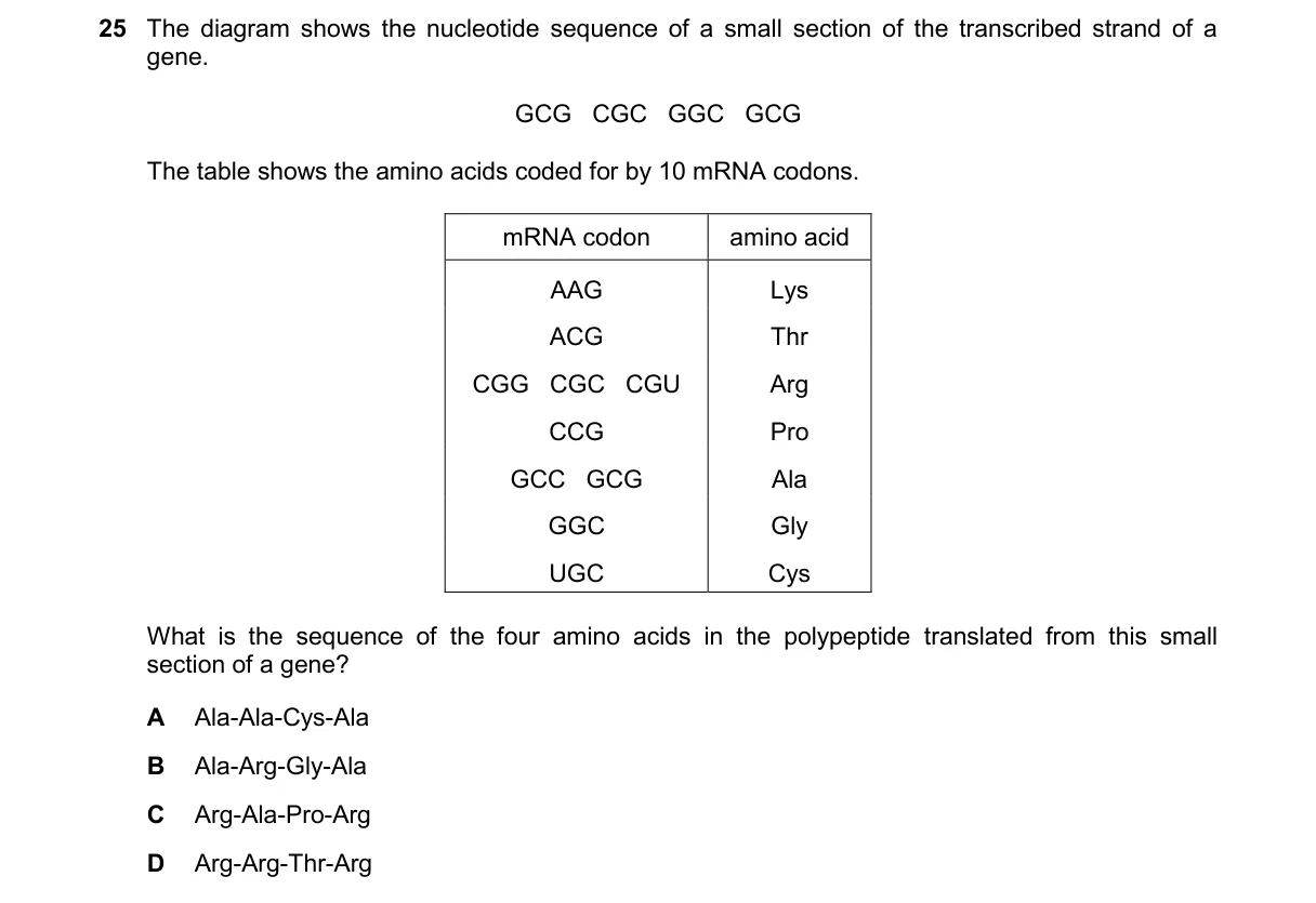 Question 25 from 9700/11/O/N/24