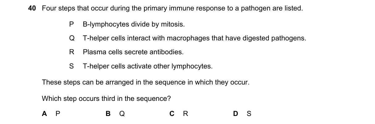 Question 40 from 9700/13/O/N/24