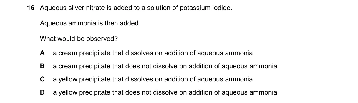 Question 16 from 9701/11/M/J/18
