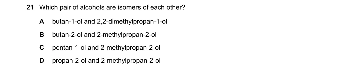 Question 21 from 9701/11/M/J/18