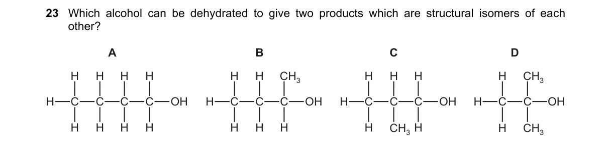 Question 23 from 9701/11/M/J/18