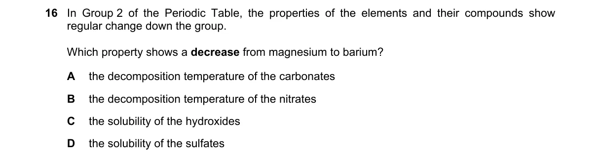 Question 16 from 9701/12/M/J/18