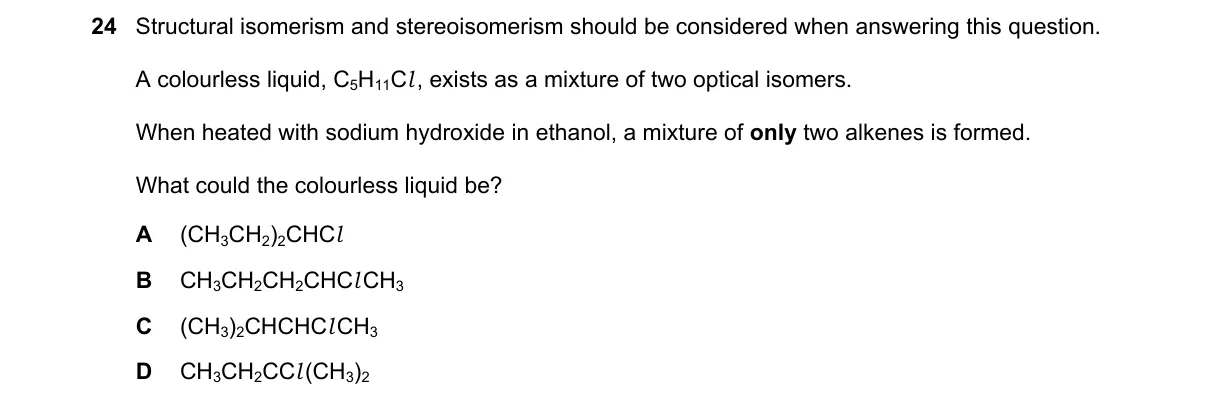 Question 24 from 9701/12/M/J/18